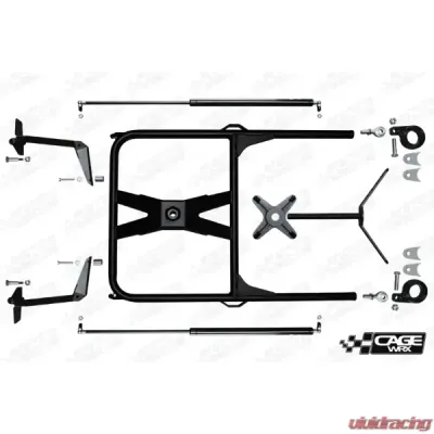 CageWrx Spare Tire Carrier Standard Polaris RZR XP/4 1000 | XP Turbo/s 2014-2023 - XP1KTIRESTD