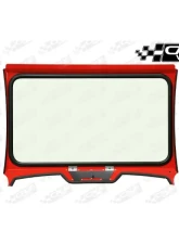 CageWrx Super Shorty Aluminum/Glass Windshield Polaris RZR XP/4 1000 | XP Turbo/s 2019-2024                                     - XPTSSS-WS - Image 2