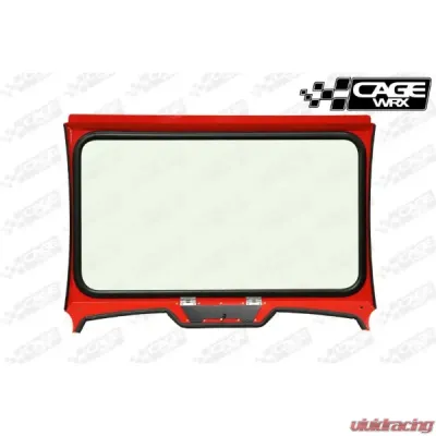 CageWrx Super Shorty Aluminum/Glass Windshield Polaris RZR XP/4 1000 | XP Turbo/s 2019-2024 - XPTSSS-WS