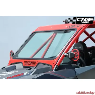 CageWrx Super Shorty Aluminum/Glass Windshield Polaris RZR XP/4 1000 | XP Turbo/s 2019-2024 - XPTSSS-WS
