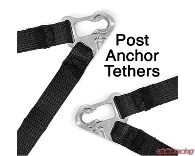 Simpson Large Sliding Tether Post Anchor Racing Hybrid S Frontal Head Restraint - HYSLRG11PA