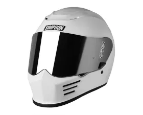 Simpson Motorcycle Speed Bandit White Helmet - Large