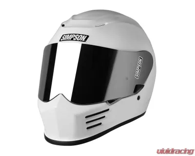 Simpson Motorcycle Speed Bandit White Helmet - Large - SPBL1