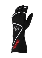 Simpson Racing XXL White/Black DNA Racing Gloves                                     - DGZW - Image 2