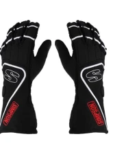 Simpson Racing XXL White/Black DNA Racing Gloves                                     - DGZW - Image 3