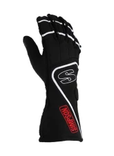 Simpson Racing XXL White/Black DNA Racing Gloves                                     - DGZW - Image 7