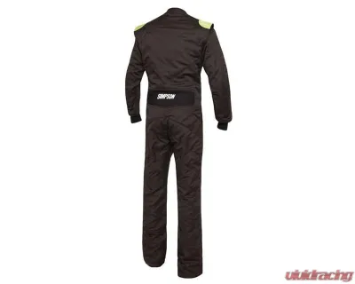 Simpson Racing XXL Black/Lime Renegade Racing Suit - RN02521