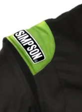 Simpson Racing XXL Black/Lime Renegade Racing Suit                                     - RN02521 - Image 3