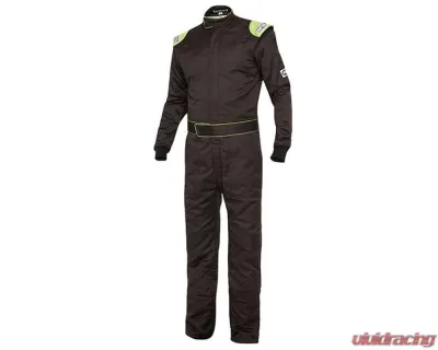 Simpson Racing XXL Black/Lime Renegade Racing Suit - RN02521