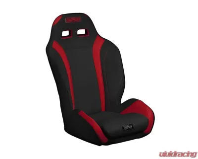 Simpson Racing TS-R Seat Fiber Black/Red - 500-108-150