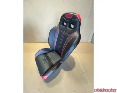 Simpson Racing TS-R Seat Fiber Black/Red - 500-108-150