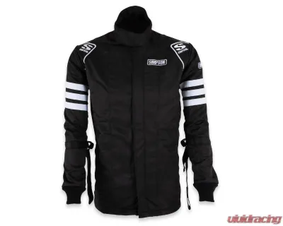 Simpson Classic SFI 5 Black Jacket with Arm Restraints - Extra Large Size - C402414