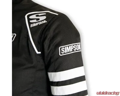 Simpson Classic SFI 5 Black Jacket with Arm Restraints - Extra Large Size - C402414