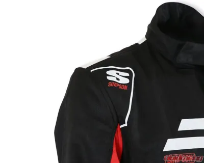 Simpson Large Black/Red/White Airspeed Suit - AS02321