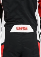 Simpson Large Black/Red/White Airspeed Suit                                     - AS02321 - Image 7