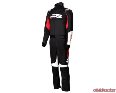 Simpson Large Black/Red/White Airspeed Suit - AS02321