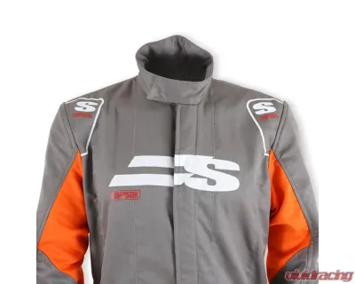 Simpson Medium Alloy/Orange/White Airspeed Suit - AS05221