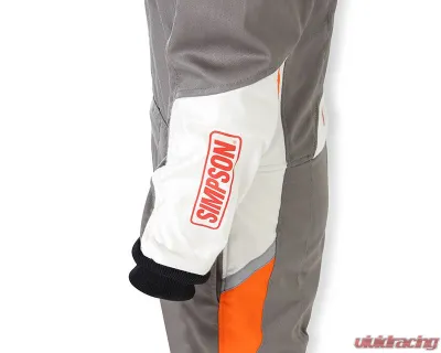 Simpson Medium Alloy/Orange/White Airspeed Suit - AS05221