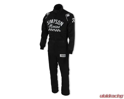 Simpson XXL Black Checkers Racing Suit CK02521 - CK02521