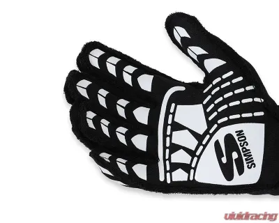 Simpson Racing Black X-Large Endurance Racing Gloves - EGXK