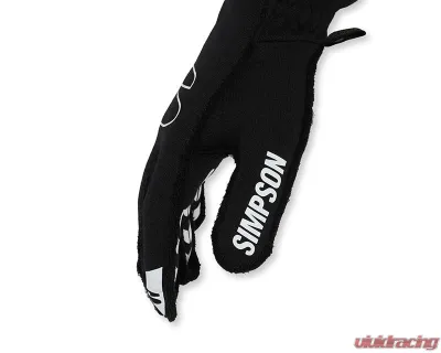 Simpson Racing Black X-Large Endurance Racing Gloves - EGXK