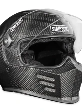 Simpson Motorcycle Outlaw Bandit Carbon Fiber Helmet - Medium Size                                     - OB3CMD - Image 4