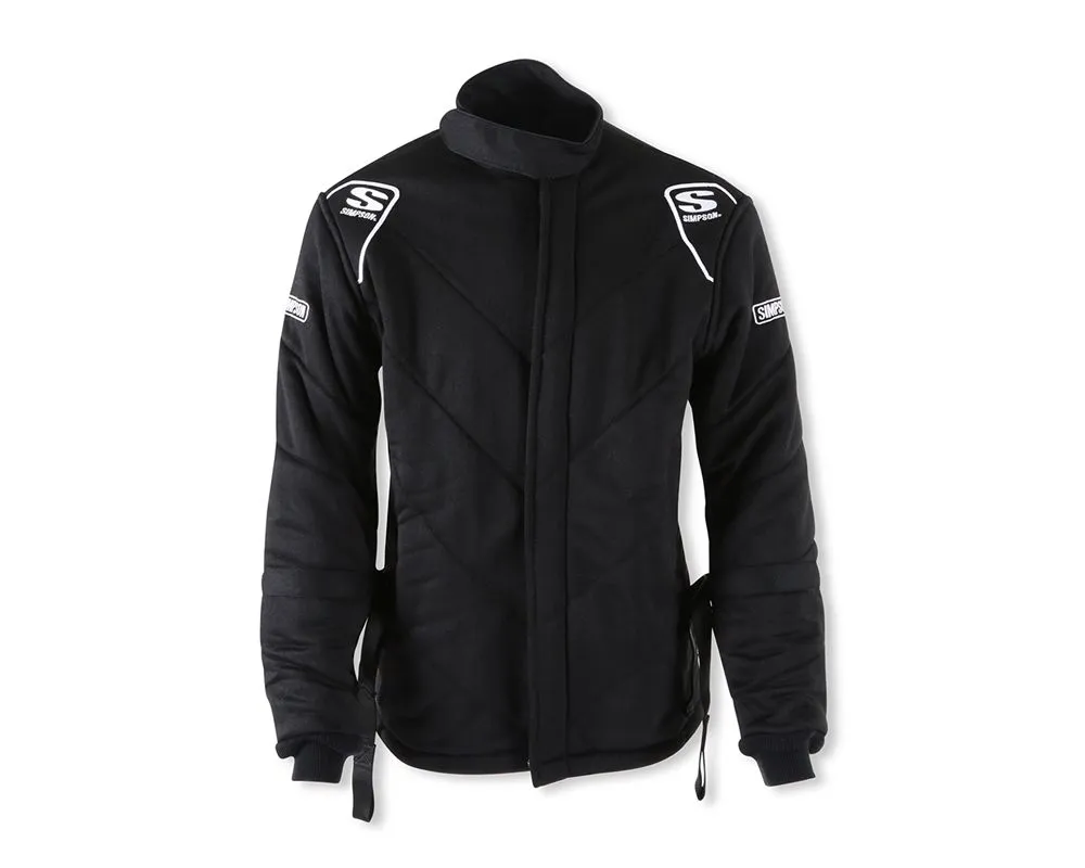 Simpson Racing Drag 5G SFI 15 Black Jacket w/ Arm Restraints XL