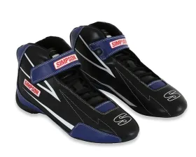 Simpson Racing Supercoil Shoes Black/Blue - Size 10