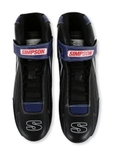 Simpson Racing Supercoil Shoes Black/Blue - Size 11.5                                     - SC115B - Image 2