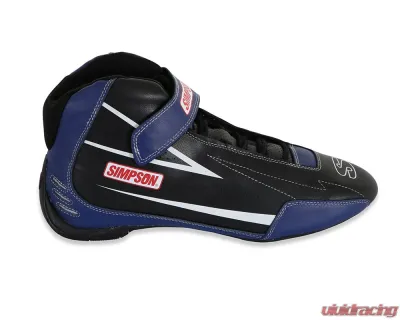 Simpson Racing Supercoil Shoes Black/Blue - Size 11.5 - SC115B