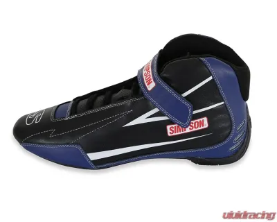 Simpson Racing Supercoil Shoes Black/Blue - Size 11.5 - SC115B