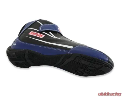 Simpson Racing Supercoil Shoes Black/Blue - Size 11.5 - SC115B