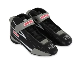 Simpson Racing Supercoil Shoes Black/Grey - Size 11