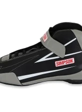 Simpson Racing Supercoil Shoes Black/Grey - Size 11                                     - SC110G - Image 4