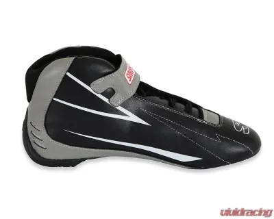 Simpson Racing Supercoil Shoes Black/Grey - Size 11 - SC110G