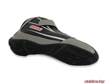 Simpson Racing Supercoil Shoes Black/Grey - Size 11 - SC110G
