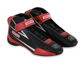 Simpson Racing Supercoil Shoes Black/Red - Size 10