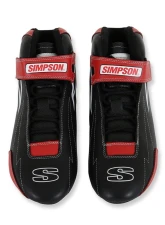 Simpson Racing Supercoil Shoes Black/Red - Size 11                                     - SC110R - Image 2