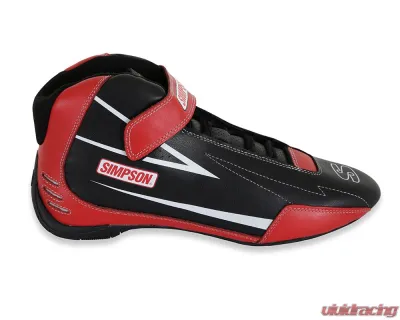 Simpson Racing Supercoil Shoes Black/Red - Size 11 - SC110R