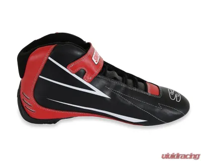 Simpson Racing Supercoil Shoes Black/Red - Size 11 - SC110R