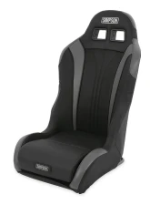 Simpson Racing Vortex II Off-Road Suspension Seat - Black | Charcoal                                     - S104-305 - Image 8