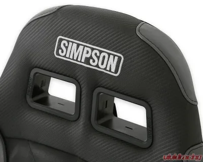 Simpson Racing Vortex II Off-Road Suspension Seat - Black | Charcoal - S104-305