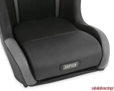 Simpson Racing Vortex II Off-Road Suspension Seat - Black | Charcoal - S104-305