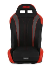 Simpson Racing Vortex II Off-Road Suspension Seat - Black | Red                                     - S104-306 - Image 2