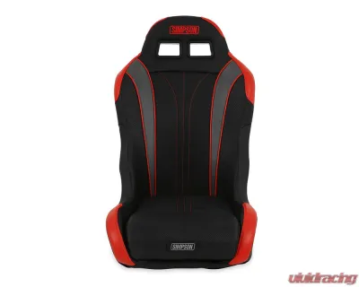 Simpson Racing Vortex II Off-Road Suspension Seat - Black | Red - S104-306