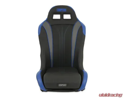 Simpson Racing Vortex II Off-Road Suspension Seat - Black | Blue - S104-307