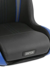 Simpson Racing Vortex II Off-Road Suspension Seat - Black | Blue                                     - S104-307 - Image 7