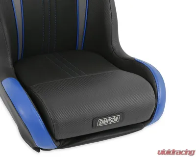 Simpson Racing Vortex II Off-Road Suspension Seat - Black | Blue - S104-307