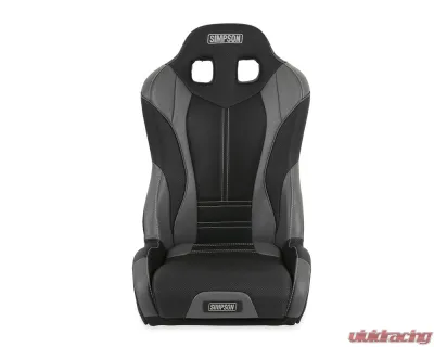 Simpson Racing Pro Sport Off-Road Suspension Seat - Black | Charcoal | Gray - S107-305
