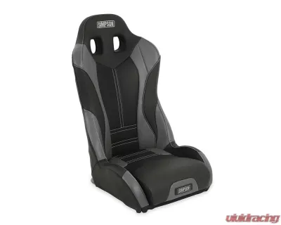 Simpson Racing Pro Sport Off-Road Suspension Seat - Black | Charcoal | Gray - S107-305
